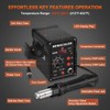 NEWACALOX Hot Air Rework Station 500°C Soldering Station with Hot