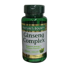 Nature's Bounty Ginseng Complex Herbal Health Capsules 75 Ea (Pack of 2)