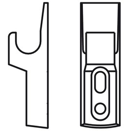 Hook Clip for Opening Push Pull, Mini Latch for Doors and Hatches Inspection Plasterboard - Pack of 10