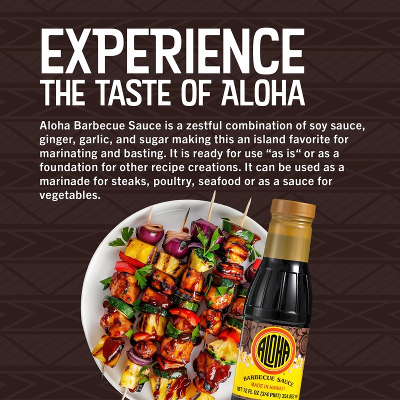 Aloha Shoyu - Hawaiian Style Barbecue Sauce - Zesty and