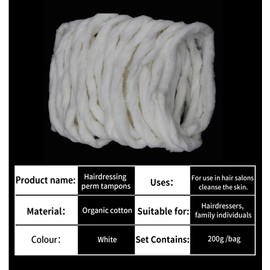 1 Pack Beauty Cotton Pads Makeup Cotton Cord Hairdressing Supplies Cotton Spool for Perming Beauty Treatments Makeup Long Cotton Cord Hairdressing Supplies White