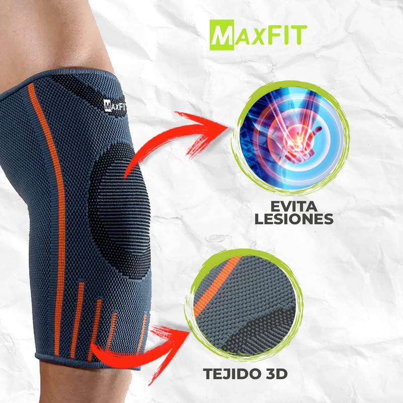MaxFit 1 Codera para Gym, coderas ortopédica, Protección Completa para