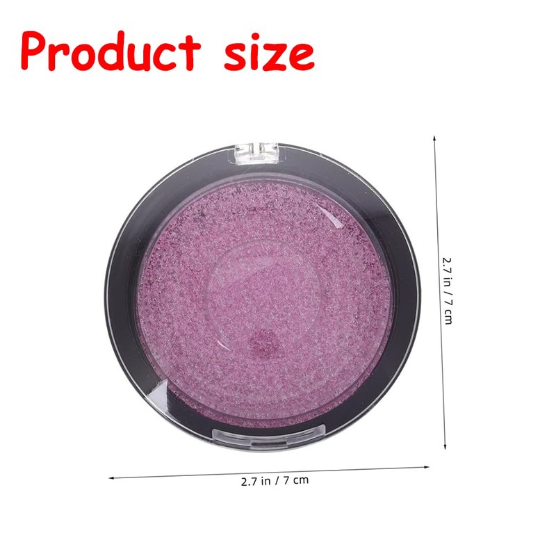 5pcs Pink Plastic Glitter Clear False Eyelash Storage Cases for