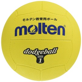 Molten D1Y Dodge Ball Rubber No. 1 Ball, Yellow