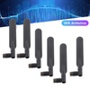 6Pcs Flat Paddle WiFi Antenna 3CMJT RP‑SMA Male Connector High