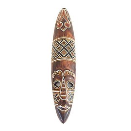 OMA African Mask Wall Hanging Decor Wooden Hand Crafted Tiki God Blessing & Protection Wall Decor Home Gift (Blessing & Protection)