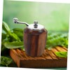 WOONEKY Wooden Pepper and Salt Grinders Hand-cranked Spice Grinder for