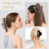 3 PCS Hair Clips for Women, Large Claw Clips, Plastic