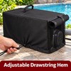 600D Oxford Pool Pump Winter Cover, Waterproof UV-Resistant Equipment Cover