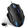 TERPORT S809 Mouse Gaming Alámbrico, 12400DPI con 5 Niveles Ajustables,