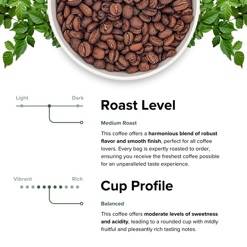 Creekside Blend Coffee Beans Medium Roast Whole Bean, Specialty Coffee,