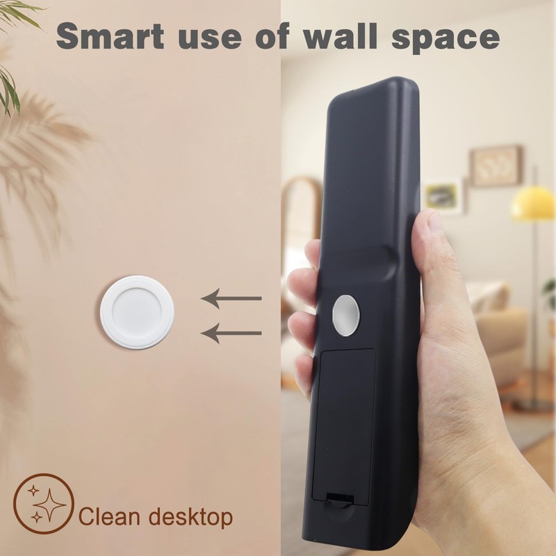 Pack of 10 Magnetic Remote Control Holder Wall Mounted Remote