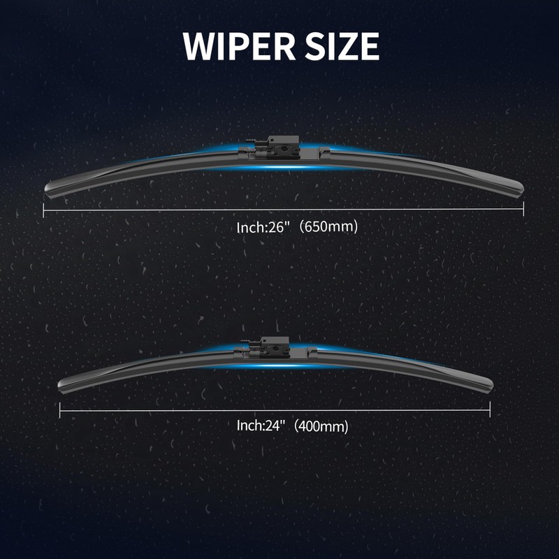 GARDIMU 2 Pcs Front Windshield Wiper Blades, A Pair of
