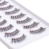 EMEDA False Eyelashes Natural Look 10 Pairs Invisible Band 3D