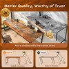 PRAISUN 78.7 X 29.5 Inch Computer Desk with Deeper Desktop,