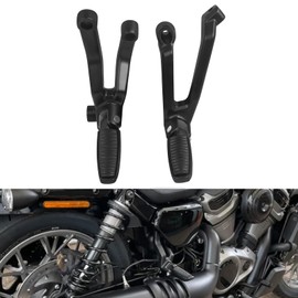 CHIFUN Motorcycle Footpeg Foldable Footrest Rear Passenger Foot Pegs Compatible with Harley Nightster 975 RH975 2021 2022 Up CNC Aluminum Non-slip Foot Rest