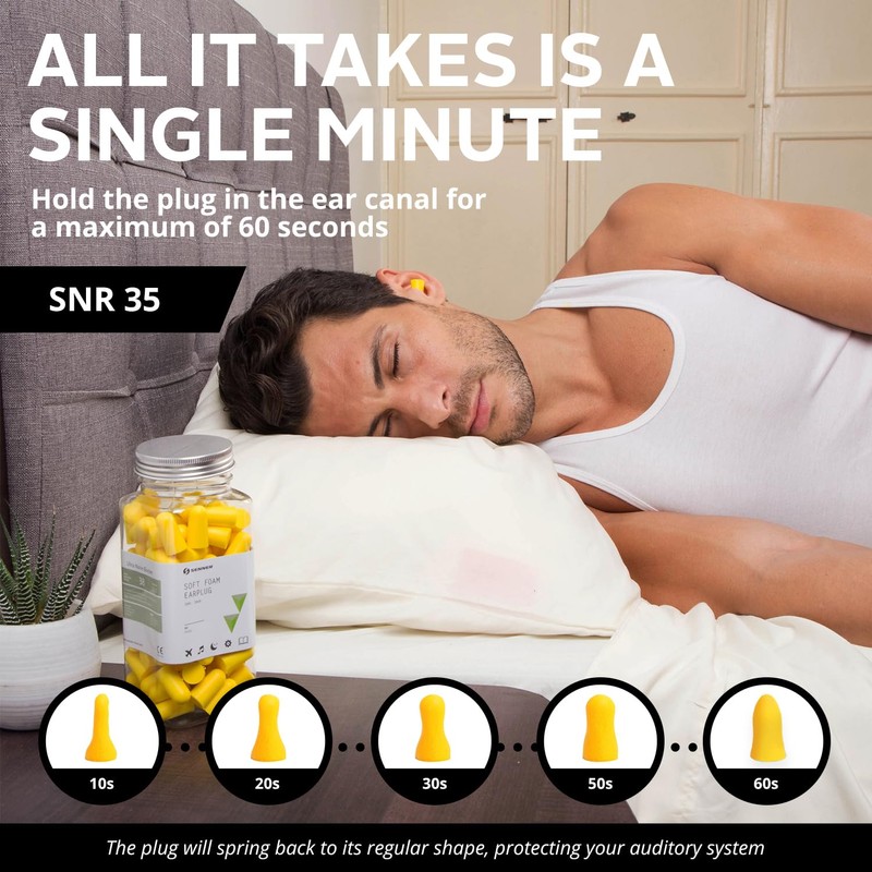 Senner ® SchaumPro Hearing Protection for a Peaceful Sleep or