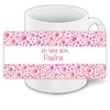 Tasse mit Namen Paulina und schönem Motiv mit rosa Herzen