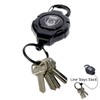 Heavy Duty Retractable Ratchit Keychain Tether Reel for Multiple Keys