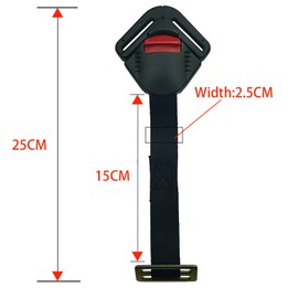 Child Car Seat Crotch Buckle Toddler Harness Clip Fixed Lock Buckle 5PT 5 Point Adjustable Strap Safety Harness Locking Buckle Clip for Pram Buggy Electric Cars Kid Pushchair(Black)