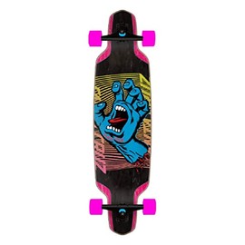 Santa Cruz Split Hand Drop Down Cruiser Skateboard, 9.5"x37.5"