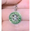 Silver Jack Skellington Coffee Nightmare Charm Zipper Pull & Keychain