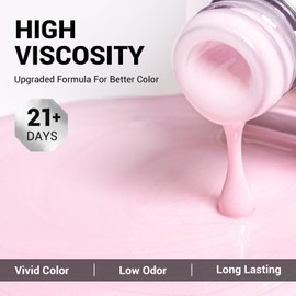 MelodySusie Thick Bright Pink Gel Nail Polish,0.5fl oz Nails Soak Off UV LED Rose Pink Gel Polish Christmas Gift for Women Nail Art Manicure Salon DIY Nail Design Decoration at Home-686