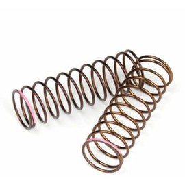TEKNO RC LLC Shock Spring Set Rear 1.3x11.25 2.4lb in 63mm, Pink, TKR7243