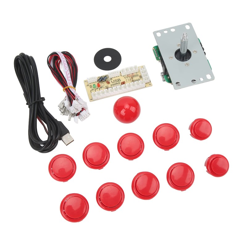 Yoidesu Botones de y Joysticks Kit de Bricolaje, 2 Jugadores