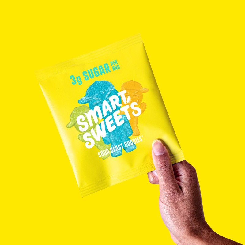 SmartSweets Sour Blast Buddies, Low Sugar Gummy Candy (3g), Low