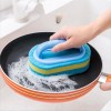 2 Pcs,Microfiber Tile Cleaning Brush - Built-in Handle, Powerful Cleaning