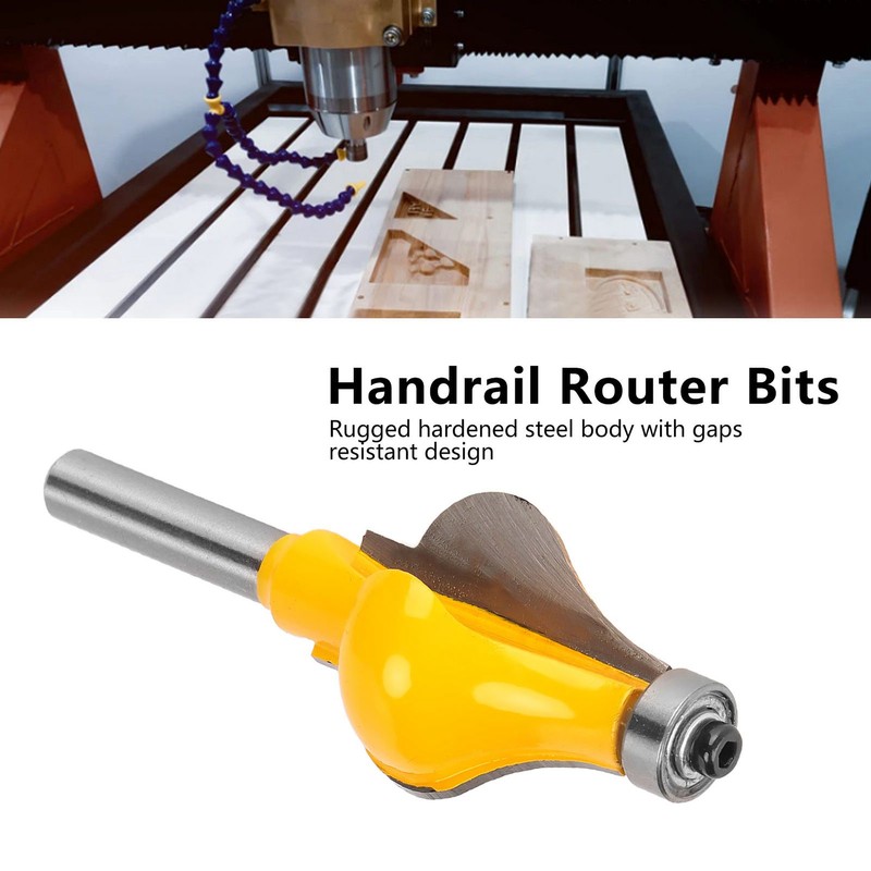 Handrail Router Bits Carbide Woodworking Milling Cutter for MDF Solids