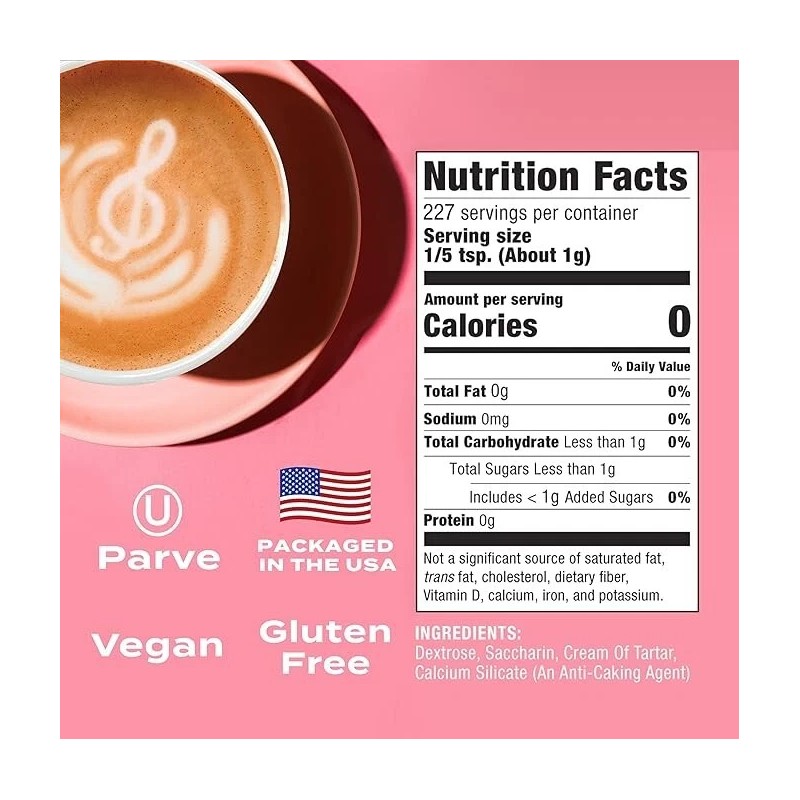 Sweet'N Low 8Oz Bulk Box Vegan &Kosher Certified Low-glycemic Gluten