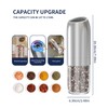 CIRCLE JOY Gravity Electric Salt and Pepper Grinder Set Battery