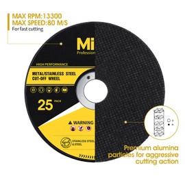 4 1/2 Inch Cut Off Wheels 25 PCS Cutting Discs for Angle Grinder Thin Metal & Stainless Steel Cutting Wheel 4 1/2 x 1/16 x 7/8 Inch