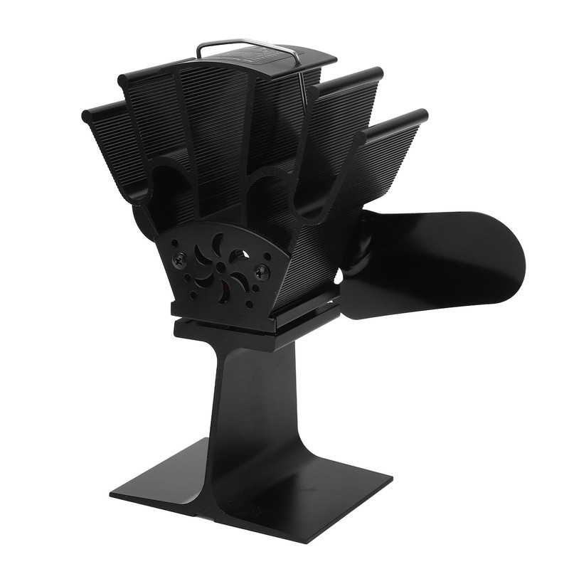 2 Blade Heat Powered Wood Fireplace Fan 1200RPM 25dB Low