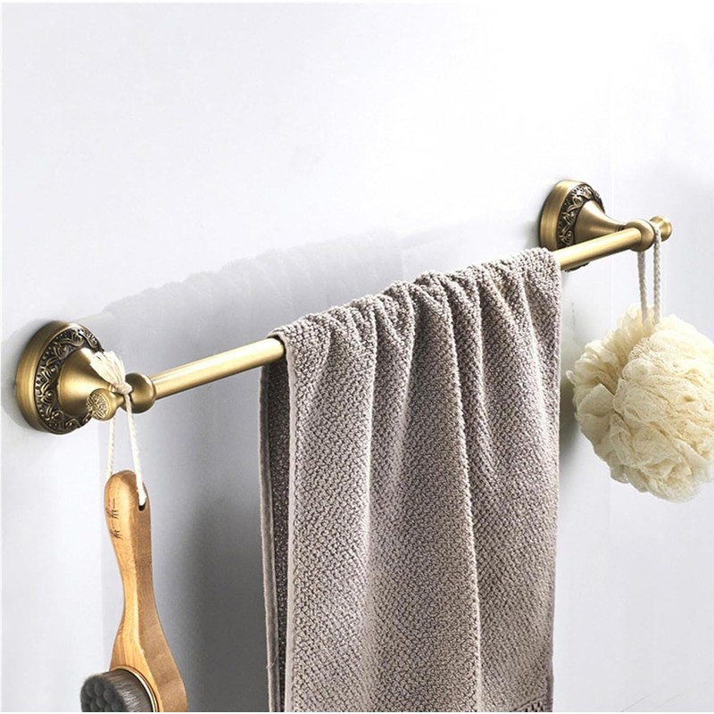 Antique Brass Toilet Paper Holder Towel Ring, Antique Towel Hook