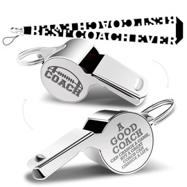 Whistle Football Gifts Whistle for Coaches Teachers Whistle Emergency Coach Referee Lifeguard Loud Whistle for Men Women Referees Officials Sports Coaches Whistle with Lanyard Cheer Coach Gift.