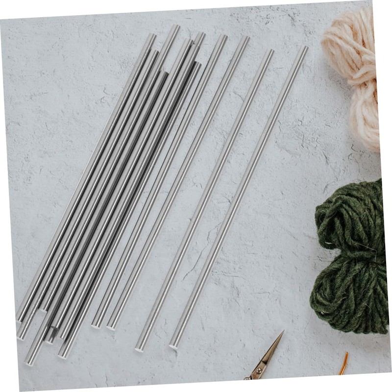 NUOBESTY 20Pcs Crochet Blocking Pins for Knitting Stainless Steel Rod