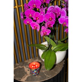 Valentine’s Day Gift – Love Hearts 10cm Ceramic Scented Candle | Romantic Fragrance Candle for Home & Couples | Decorative & Elegant Decor