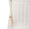 Cute Quilting Embroidered Pattern Diapers Bag Cotton Baby Stroller Zipper