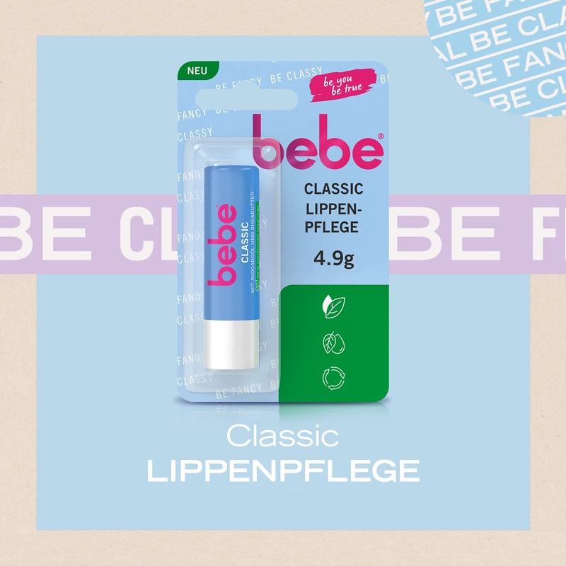 BEBE Classic Lip Balm with Avocado Oil (12 x 4.9