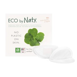 Eco by Naty Nursing Pads – Nipple Pads for Breastfeeding Mothers, Perfect for Pregnancy and Postpartum, Compostable and Plant-Based Materials (30 Count)