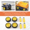 Peakloong 4 Pcs for Smart Car Robot Plastic Tire Wheel
