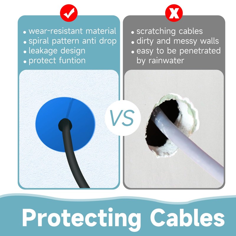 MYZHRE Starlink Cable Routing Kit,Starlink Cable Installation Kit,Starlink Mounting Accessories,2*