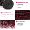 GLSMOSNW 26 28 30 Inch Ombre Deep Wave Bundles Human
