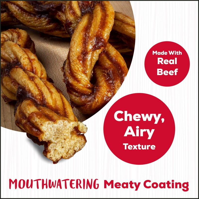 Country Kitchen Rawhide Free Beef Twists Dog Chews, Made with