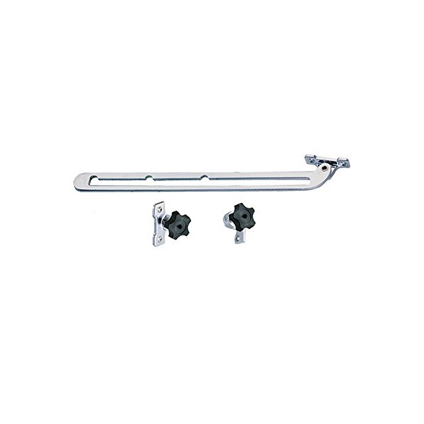 Perko 1290DP0CHR Chrome-Plated Size-Mount Windshield Adjuster - 12" Length with 9.5" Length Adjustment