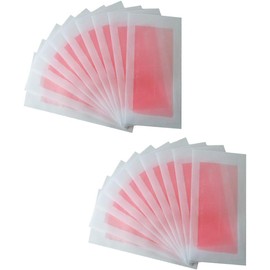Artibetter Tiras de Cera Depilatoria No Tejidas para Depilar Vello Corporal y Facial, Tamaño Ajustable, 20 Piezas, Bandas para Depilación en Axilas y Extremidades, Aptas para Piel Sensible