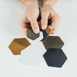 GEAR AID Tenacious Tape Repair Patches for Jackets, Tents, Outdoor Gear and Technical Fabrics, 3” Rounds, 2.5” and 1.5” Hex Shapes, Color and Size Options, Clear